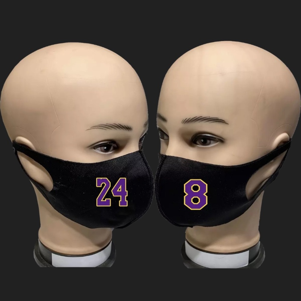 New Kobe Bryant 8 and 24 Face Masks